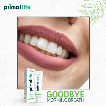 Primal Life Organics Dirty Mouth Toothpaste – Nano-Hydroxyapatite, Charcoal, Spearmint, 4 Oz