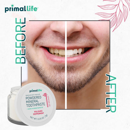 Primal Life Organics Dirty Mouth Toothpowder – Organic Vegan Peppermint 0.25 oz