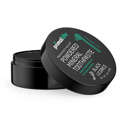 Primal Life Organics Dirty Mouth Toothpowder – Charcoal Black Licorice, 1 oz