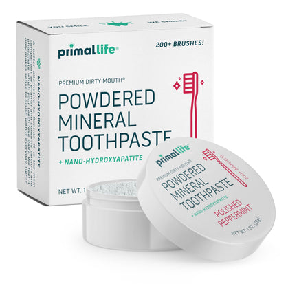 Primal Life Organics Dirty Mouth Toothpowder - Organic, Vegan, Peppermint