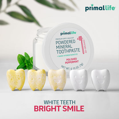 Primal Life Organics Dirty Mouth Toothpowder – Organic Vegan Peppermint 0.25 oz