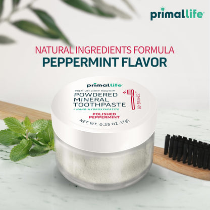 Primal Life Organics Dirty Mouth Toothpowder – Organic Vegan Peppermint 0.25 oz