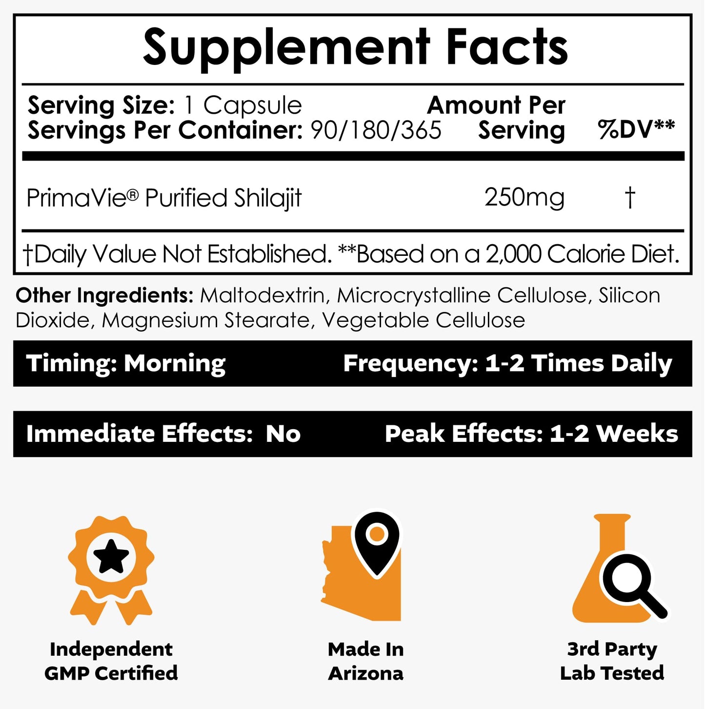 Nootropics Depot PrimaVie Shilajit Capsules | 250mg | 90 Count | Purified Extract | Ayurvedic Herb | Supports Mitochondrial Function + Boosts Endurance