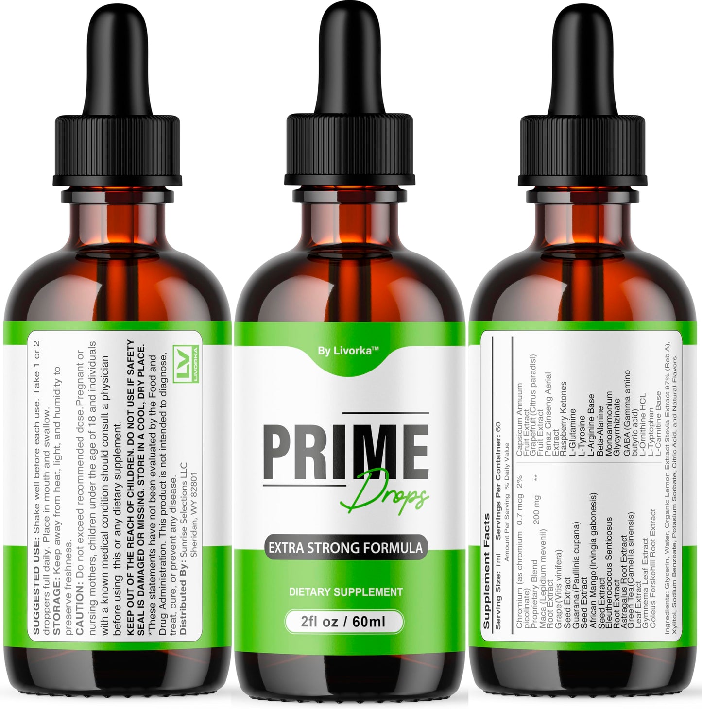 Prime Drops for Men – Liquid All-Natural Supplement, Maximum Strength