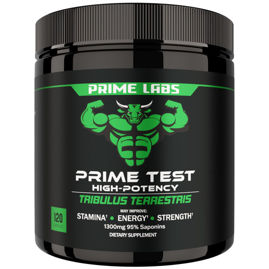 Prime Labs Tribulus Terrestris for Men 1300mg – Enhanced with 95% Saponins – Energy, Vitality, Strength – 120 Count BritishVita | Premium UK Vitamins & Wellness Supplements