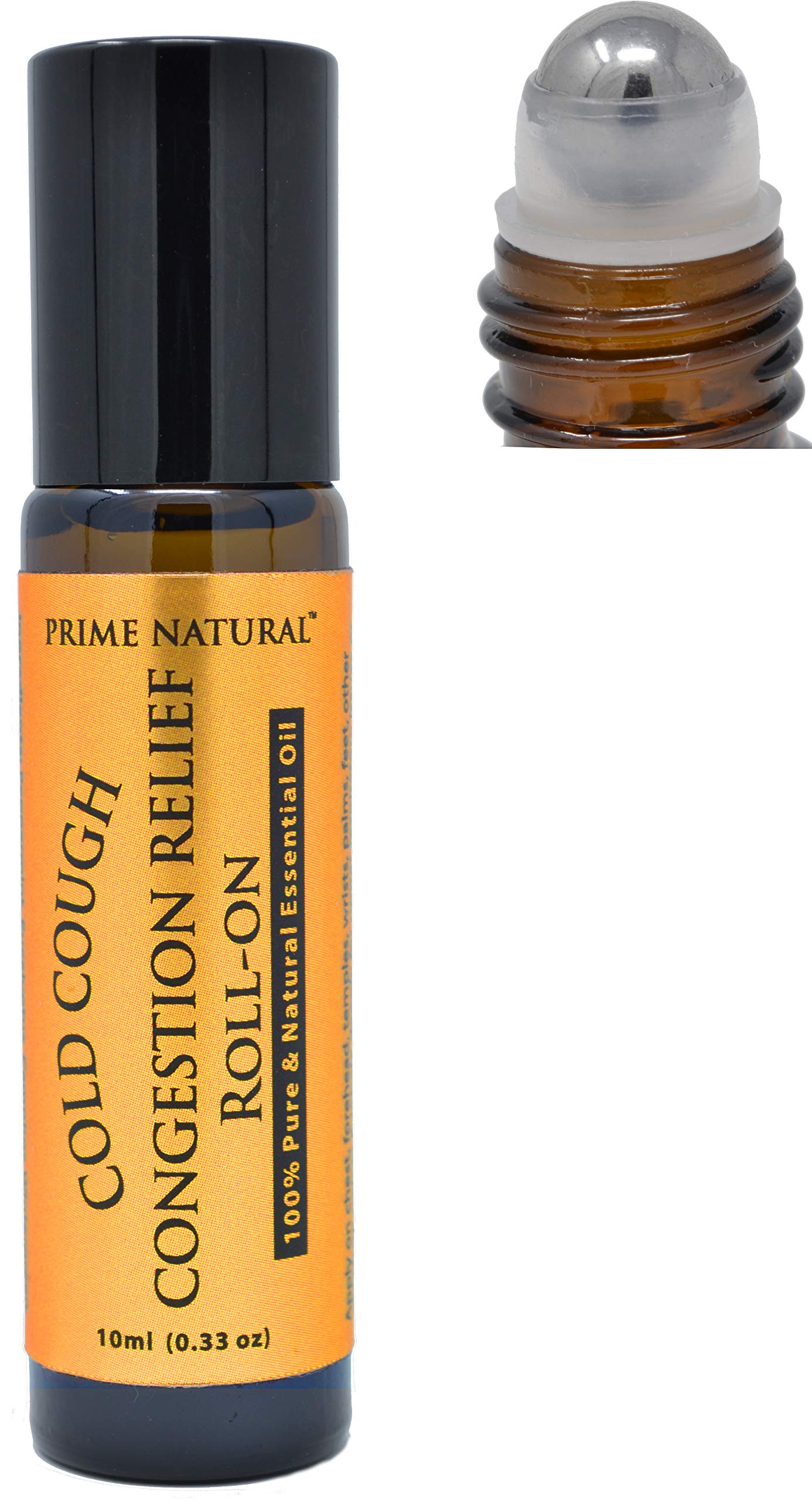 Prime Natural Cold Cough Congestion Relief Essential Oil Roll-On 10ml
