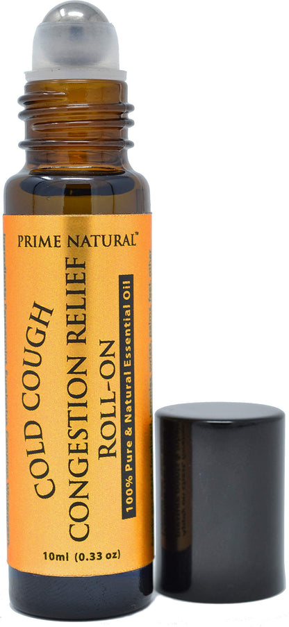 Prime Natural Cold Cough Congestion Relief Essential Oil Roll-On 10ml