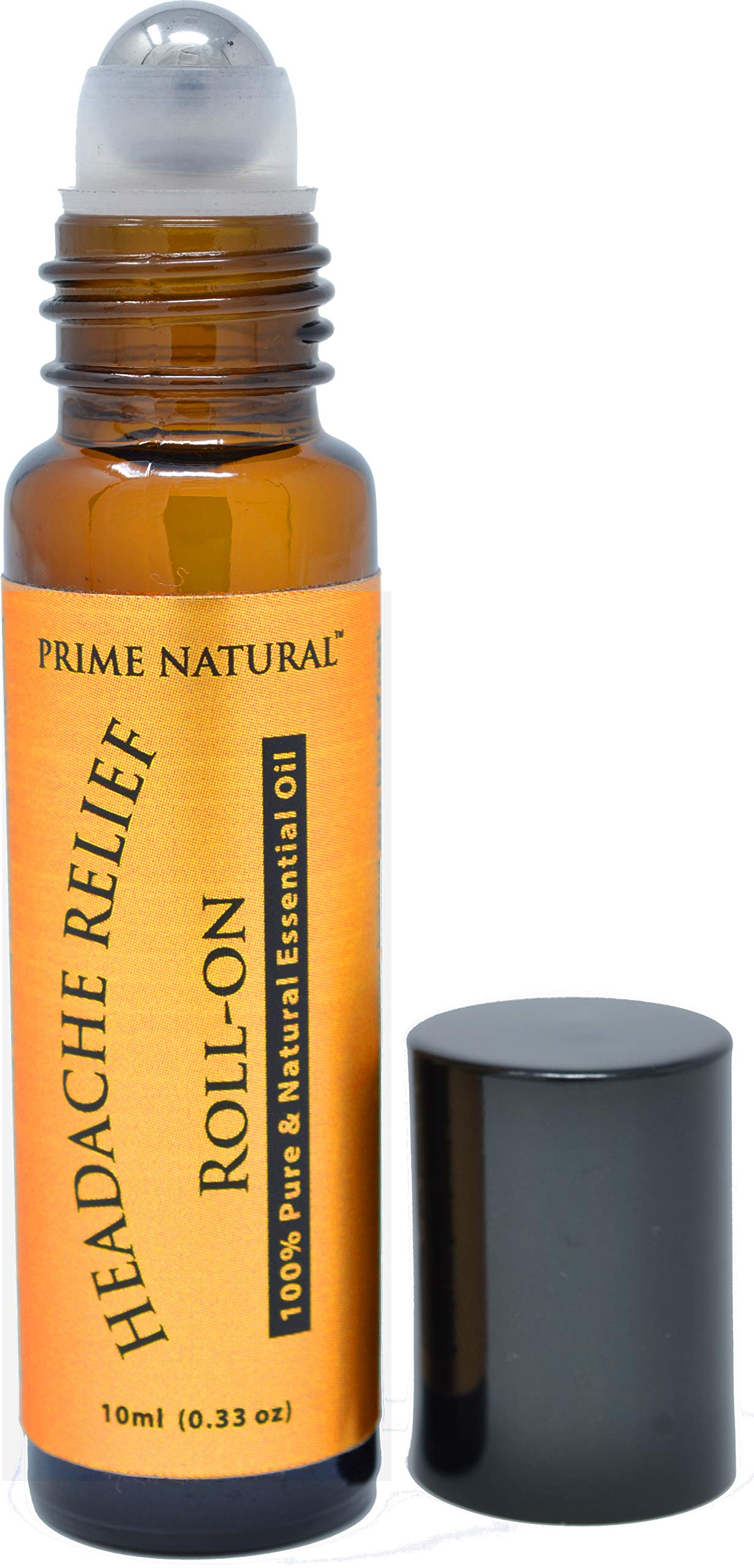 Prime Natural Headache Relief Essential Oil Roll-On 10ml – Pre-Diluted Migraine & Tension Roller