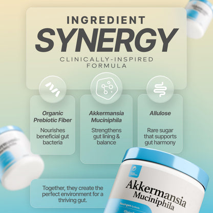 Prime Powders Akkermansia Powder | 5 Billion AFU per Scoop, 93 Servings | Akkermansia Muciniphila with Prebiotic Fiber