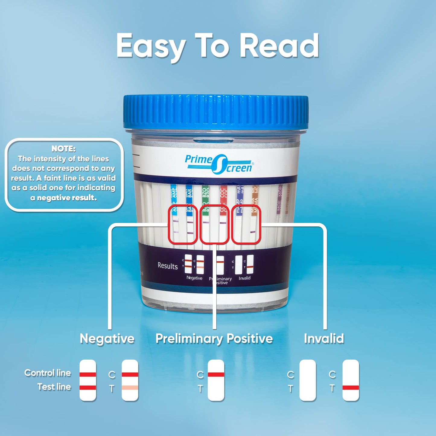 Prime Screen 12 Panel Drug Test Kit – Instant Urine Test for THC, AMP, BAR, BZO, COC, MAMP, MDMA, MOP/OPI, MTD, OXY, PCP, TCA - 300 Cut-Off | TDOA-7125 5 Pack