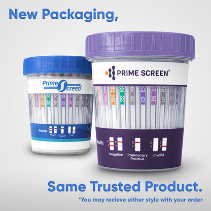 [5 pack] Prime Screen 14 Panel Urine Drug Test Cup - Instant Testing Marijuana (THC),OPI,AMP, BAR, BZO, COC, mAMP, MDMA, MTD, OXY, PCP, PPX, TCA