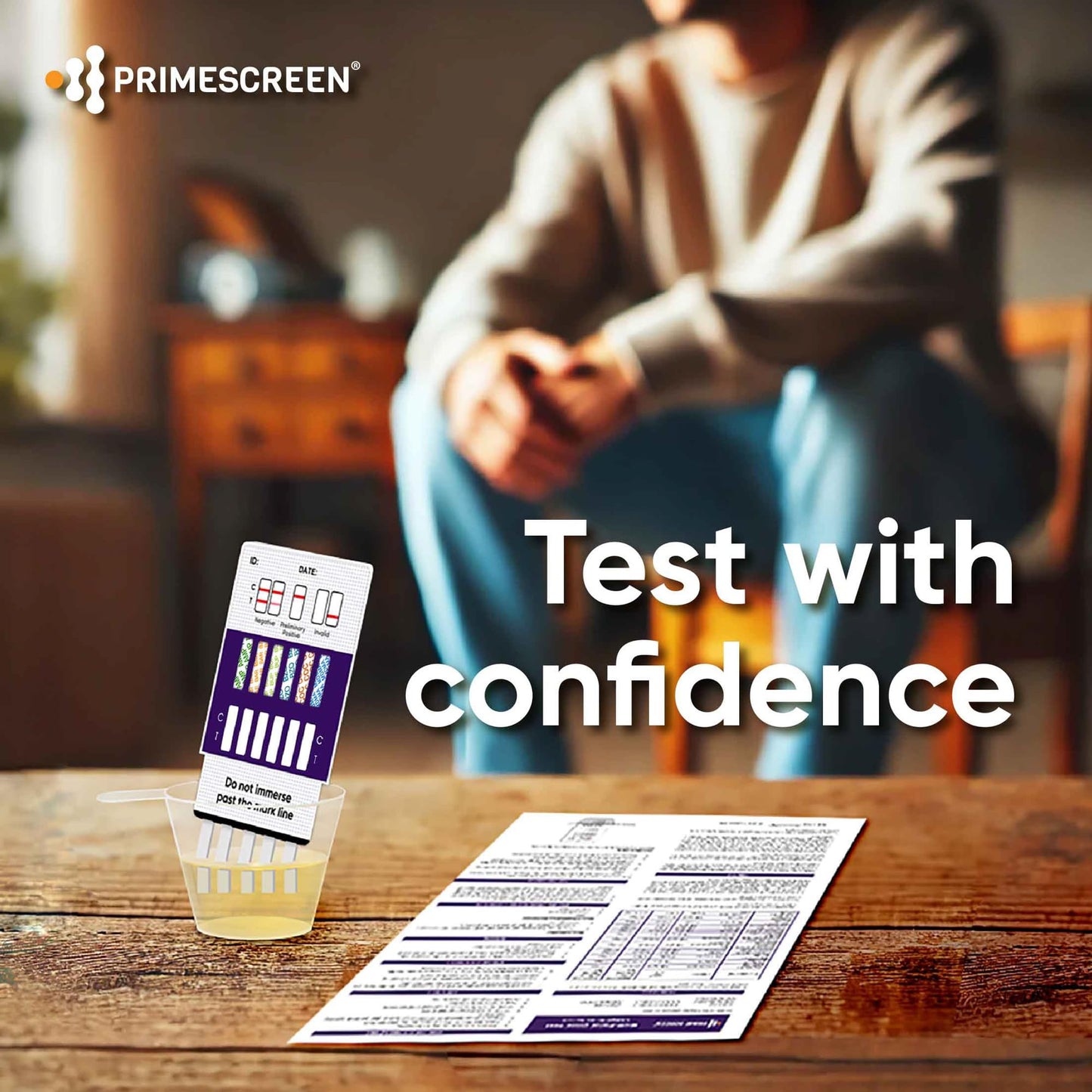 Prime Screen 5-Pack 12-Panel Urine Drug Test Kit (AMP, BAR, BUP, BZO, COC, mAMP, MDMA, MOP, MTD, OXY, PCP, THC) – WDOA-6125