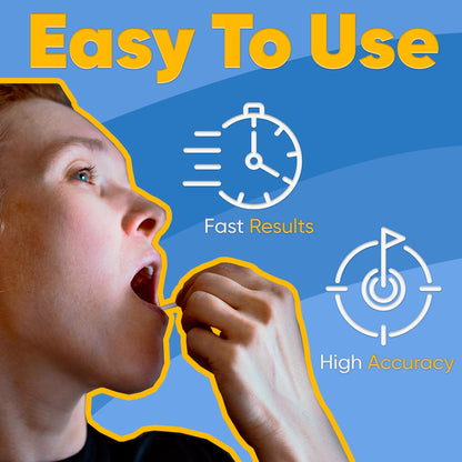 Prime Screen Saliva Alcohol Test Strip — Home BAC, 2-Minute Results, 10 Tests