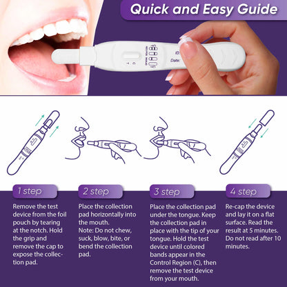 Prime Screen T-Swab Cotinine Oral Fluid Test (5 Pack) – One-Step Nicotine Detection