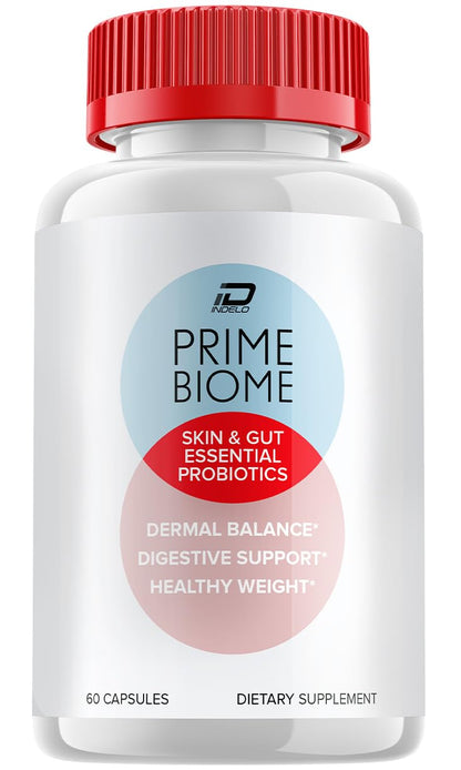 PrimeBiome Capsules – Gut & Skin Health Support (60 capsules) | PrimeBio Advanced Formula