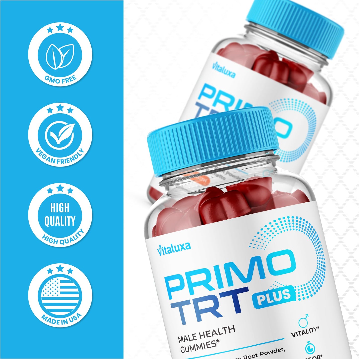 Primo TRT Gummies – Plus Advanced Performance Blend, 60 Gummies