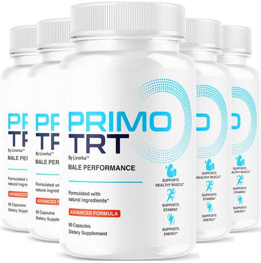 Primo TRT Pills (5 Pack) – Official Male TRT Capsules, 300 Capsules BritishVita | Premium UK Vitamins & Wellness Supplements