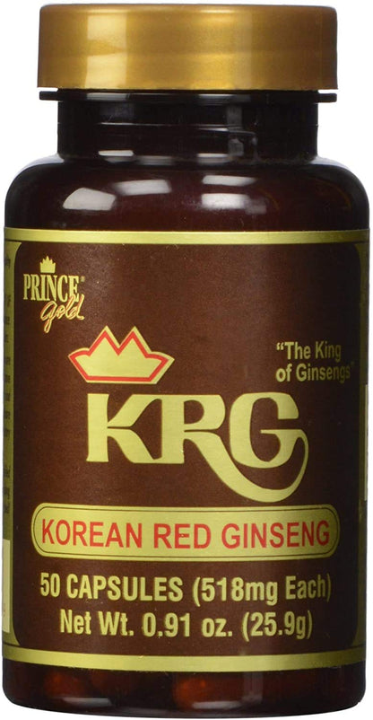 Prince Gold® Korean Red Ginseng Capsules (50 ct)