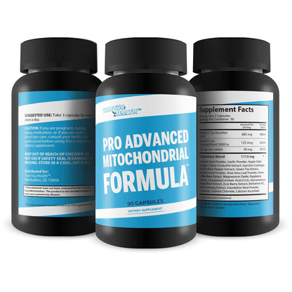 Pro Advanced Mitochondrial Formula – Cellular & Mitochondria Support – 90 Capsules