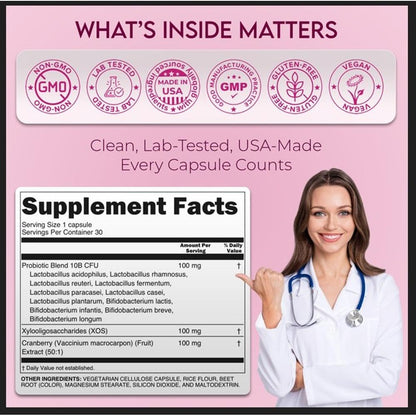 Pro-V Health Vaginal Probiotics for Women – 30 CT | pH & Digestive Health