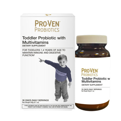 Pro-Ven Toddler Probiotic Powder – 5B CFU, 13 Vitamins | Mixed Berry, Sugar Free