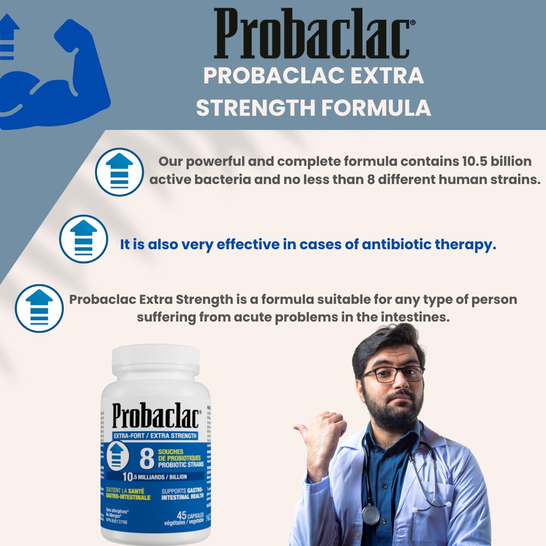 Probaclac Extra Strength Formula - Multistrain Probiotic & Lactic Ferment Complex