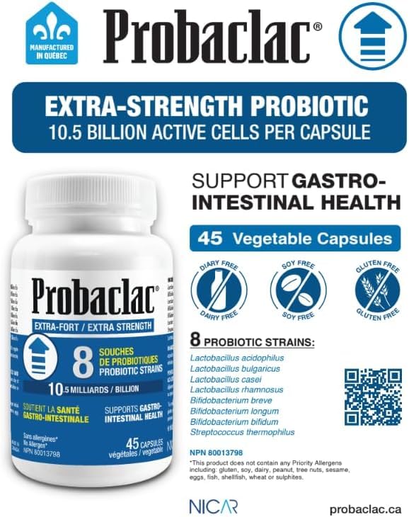 Probaclac Extra Strength Formula - Multistrain Probiotic & Lactic Ferment Complex