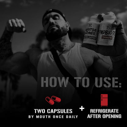 5% Nutrition Rich Piana Probio-75 Billion CFUs | Vegan, 14 Unique Strains