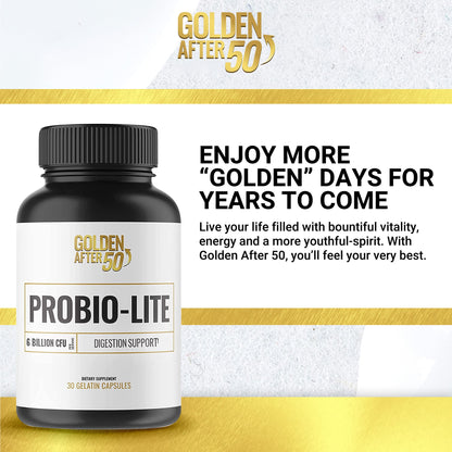 Golden After 50 Probio-Lite – Gut Health & Digestion Support | Probiotics for Men & Women