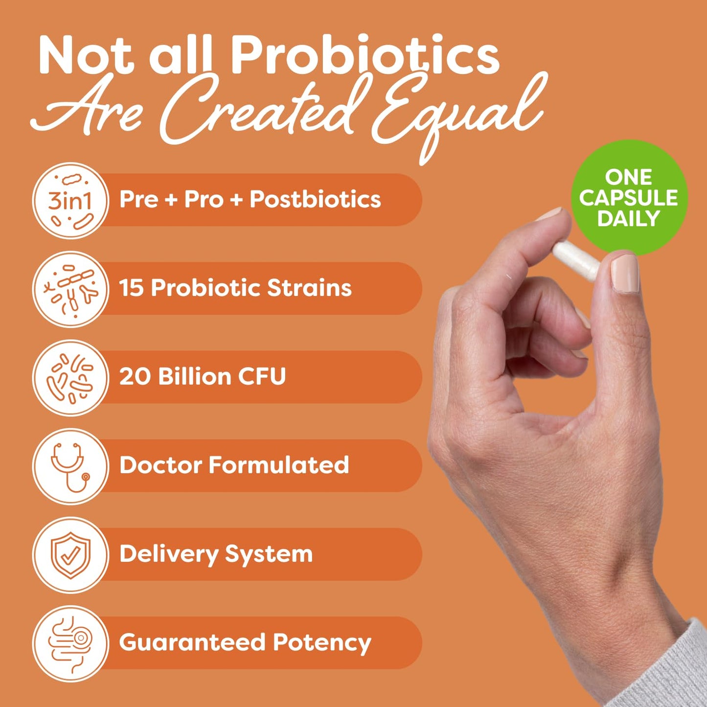 Probulin Total Care Probiotic – 20B CFU, Vegan, 30 Count