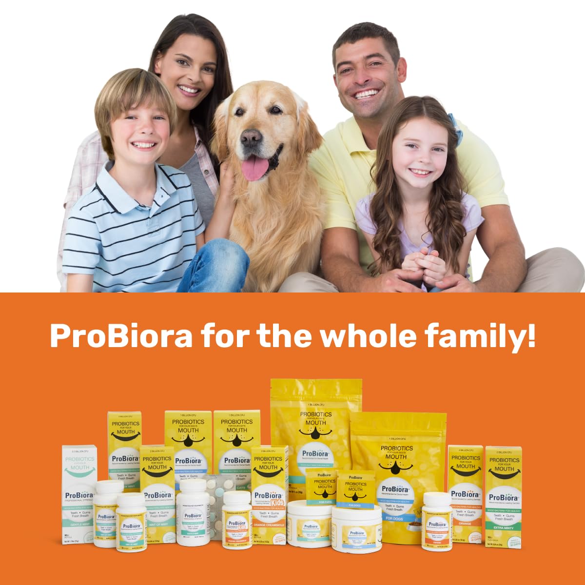 ProBiora Oral-Care Probiotic Tablets – 30 Count (Orange) | Probiotic Dental Supplement