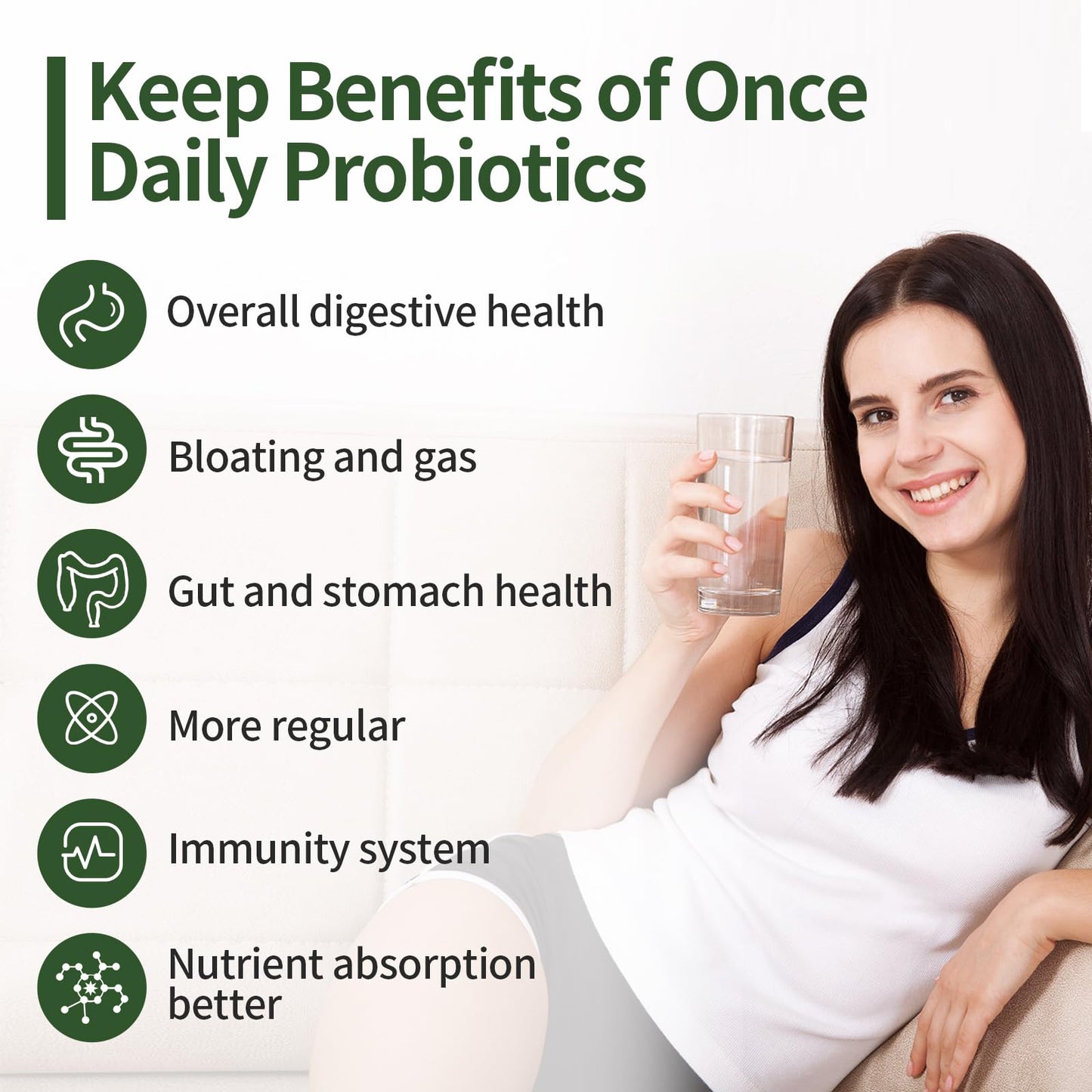 Probiotics for Women & Men – 200B CFU, 12 Strains, 3 Organic Prebiotics, 2-Month Supply