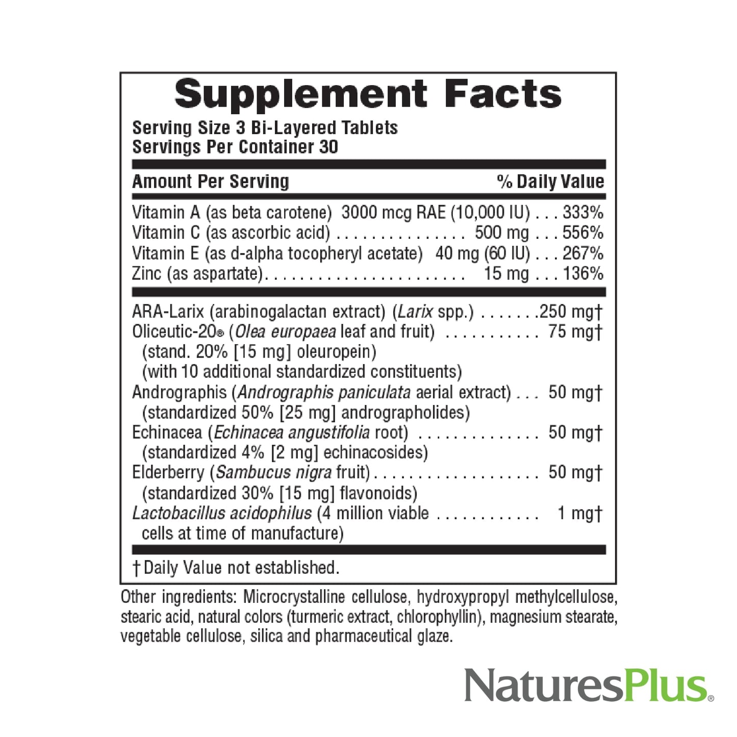 Natures Plus Source of Life Immune Booster – 90 Veg Tablets