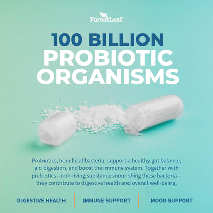 100 Billion CFU Probiotics for Men & Women - 26 Strains