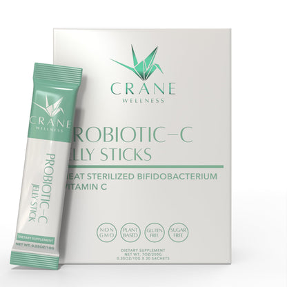 PROBIOTIC-C Jelly Sticks - Bifidobacterium & Vitamin C | Non-GMO, Gluten Free, Vegan