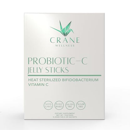 PROBIOTIC-C Jelly Sticks - Bifidobacterium & Vitamin C | Non-GMO, Gluten Free, Vegan