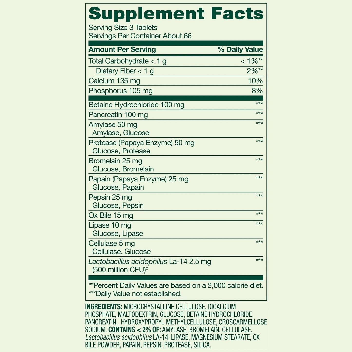 Probiotic Multi-Enzyme Digestive Formula Tablets – 200 Count | Supports Digestion & Gut Health