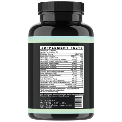 Probiotic Immunity Supplement – Probiotic Infused Multivitamin with Zinc, Chromium, Selenium & Essential Vitamins (1-Bottle)