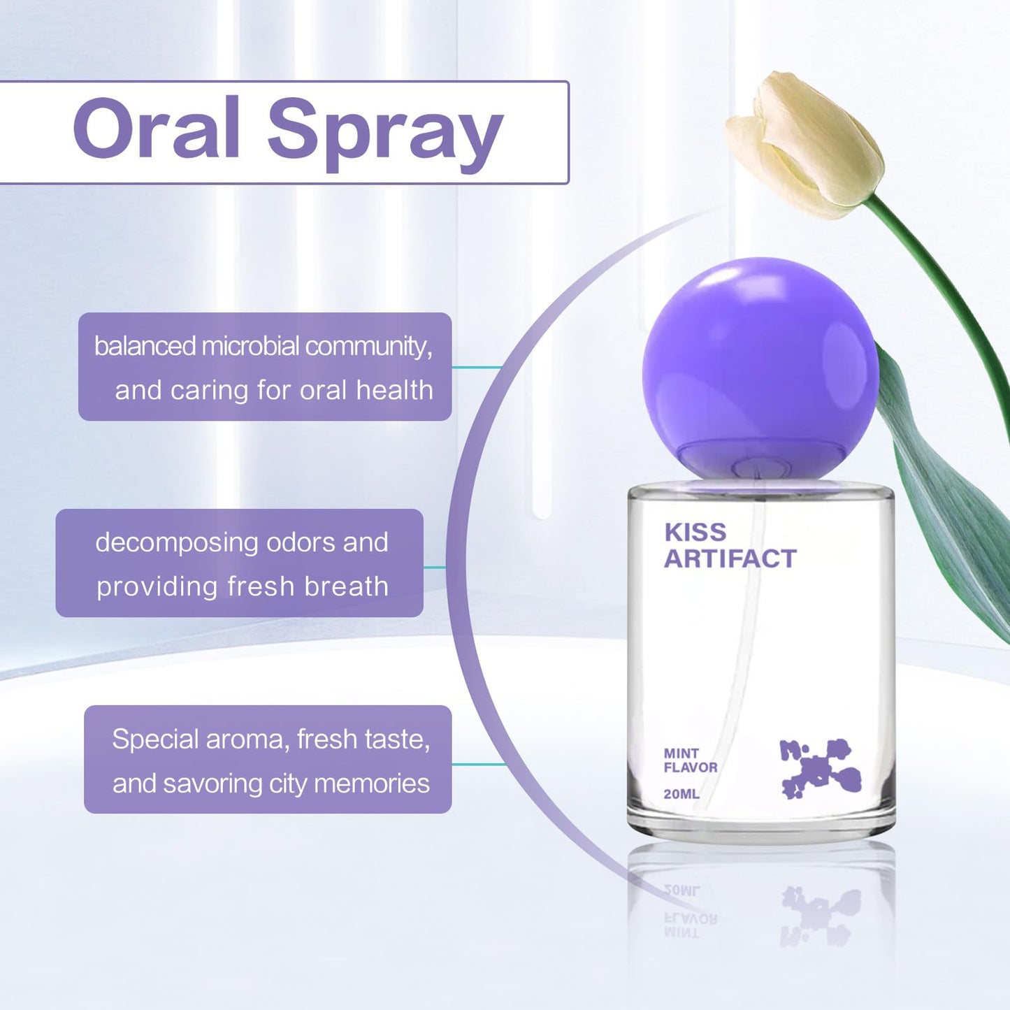 2Pcs Probiotic Oral Spray – Alcohol-Free Breath Care (20ml)