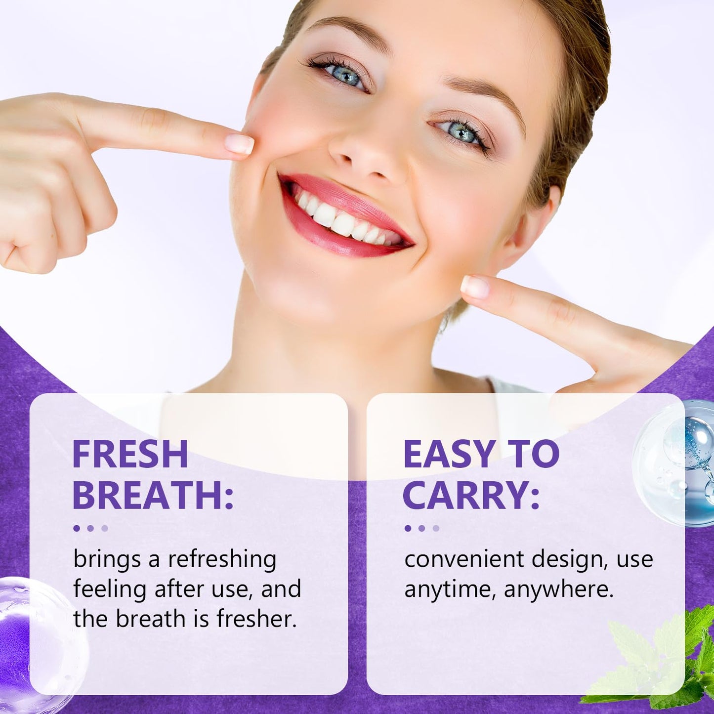 2pcs Probiotic Oral Spray - Alcohol-Free Breath Care (20ml) - Travel-Size