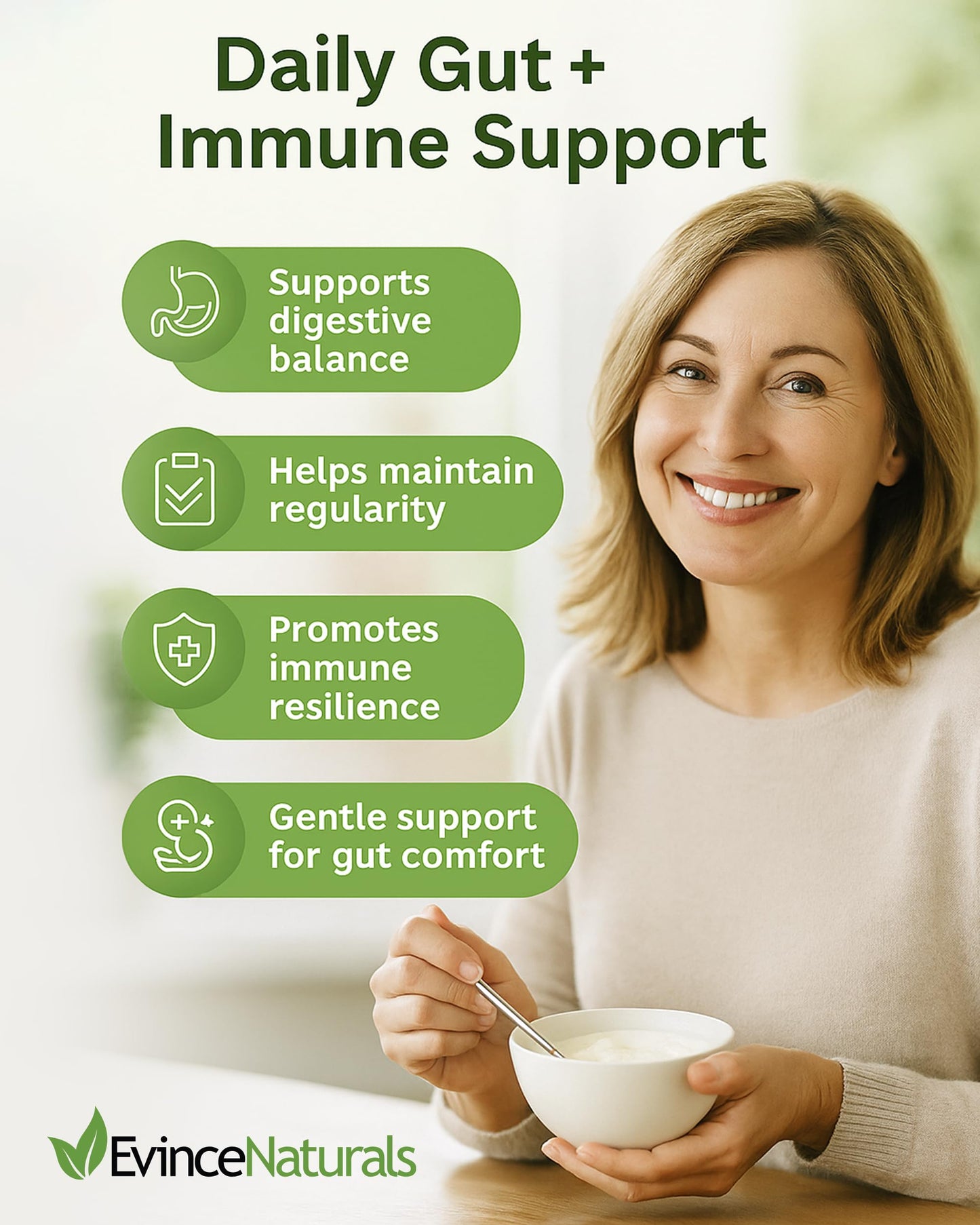 Probiotic & Prebiotic Supplement – 5 Billion CFU, 6 Strains | Digestive & Immunity Support