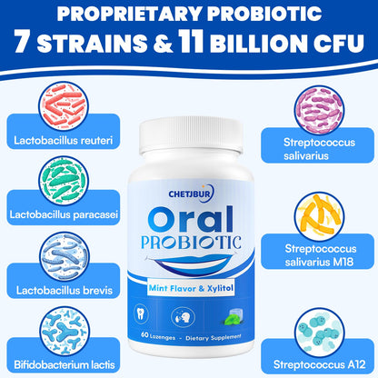 Oral Probiotics 11B CFU with M18 & A12 – Gum Health & Fresh Breath