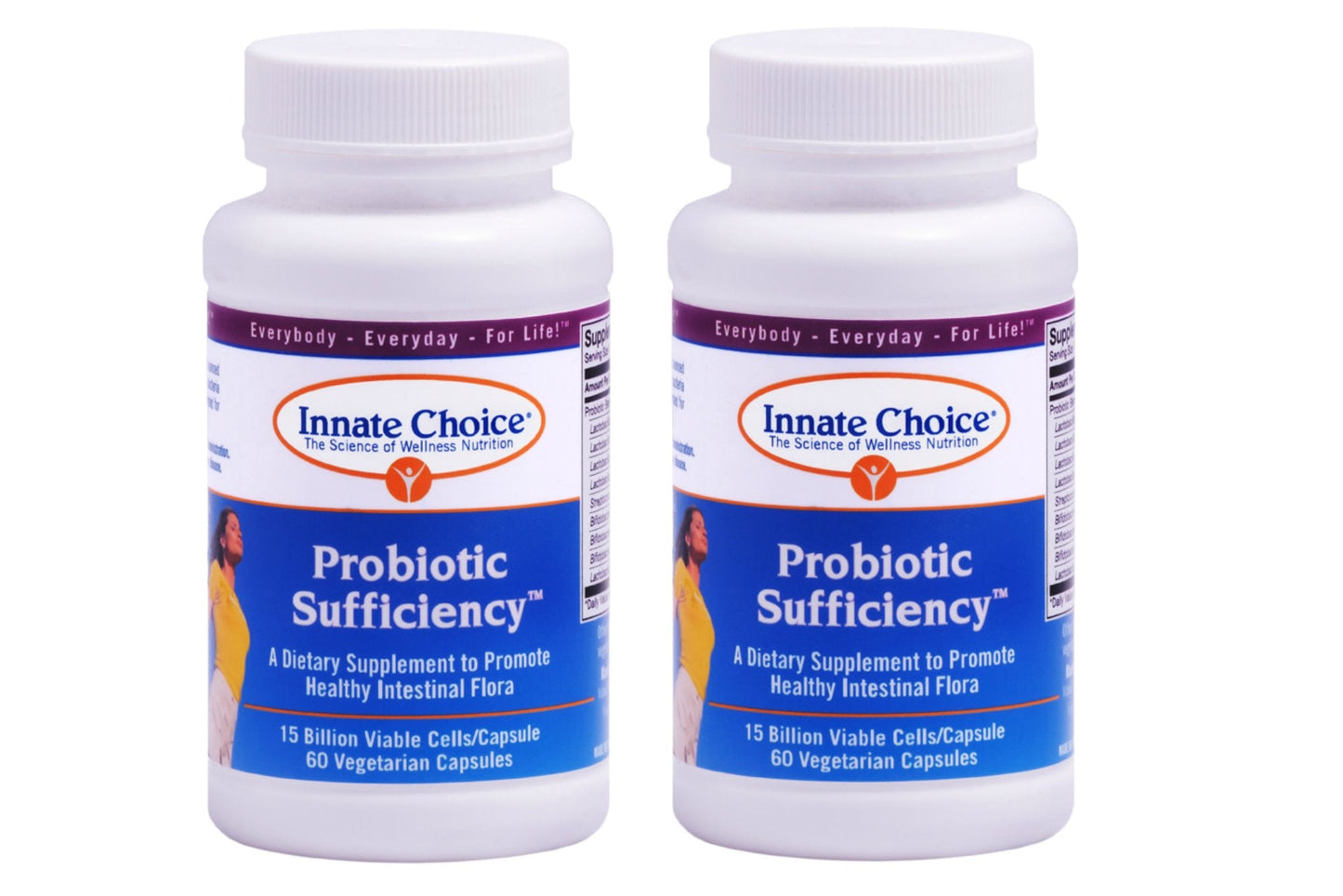 Probiotic Sufficiency - 2 Pack | 15 Billion CFU Probiotic Capsules