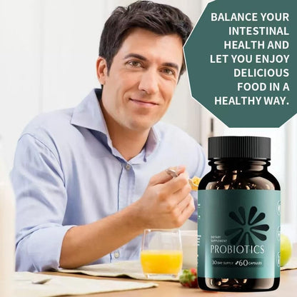 Probiotics - Digestive Health Probiotic with Xylooligosaccharides | Vegan, Gluten Free, 60 Delayed-Release Capsules