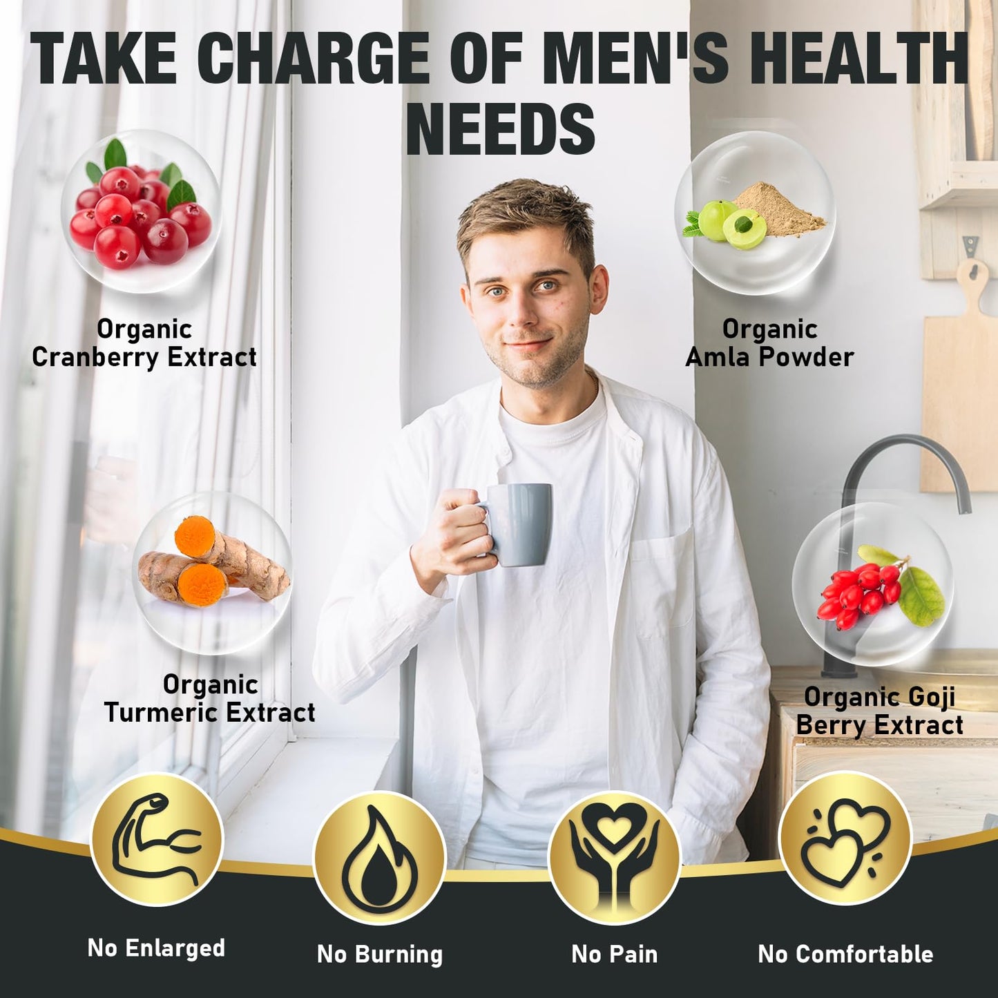 Probiotics for Men 500B CFU – 16-in-1 Probiotic (Digestive & Immune Health, 60 Caps)