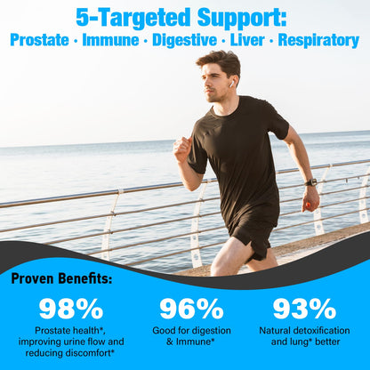 Probiotics for Men - 500B CFU, 12 Strains, Gut & Digestive Health, Energy, Prostate & Urinary Support | 60 Caps