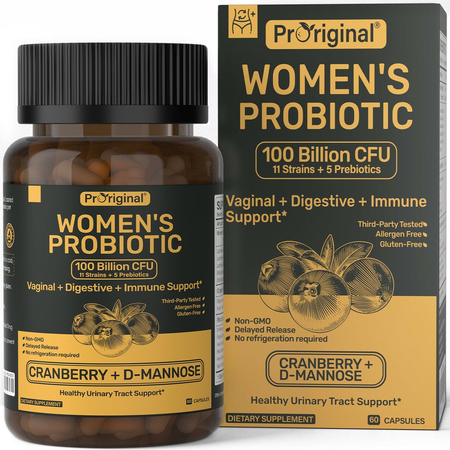 Probiotics for Women - 100B CFU, 11 Strains | Vegan & Non-GMO