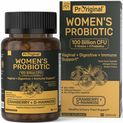 Probiotics for Women - 100B CFU, 11 Strains | Vegan & Non-GMO