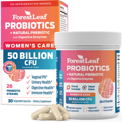 Probiotics for Women - 50B CFU, 26 Strains, 30 Caps