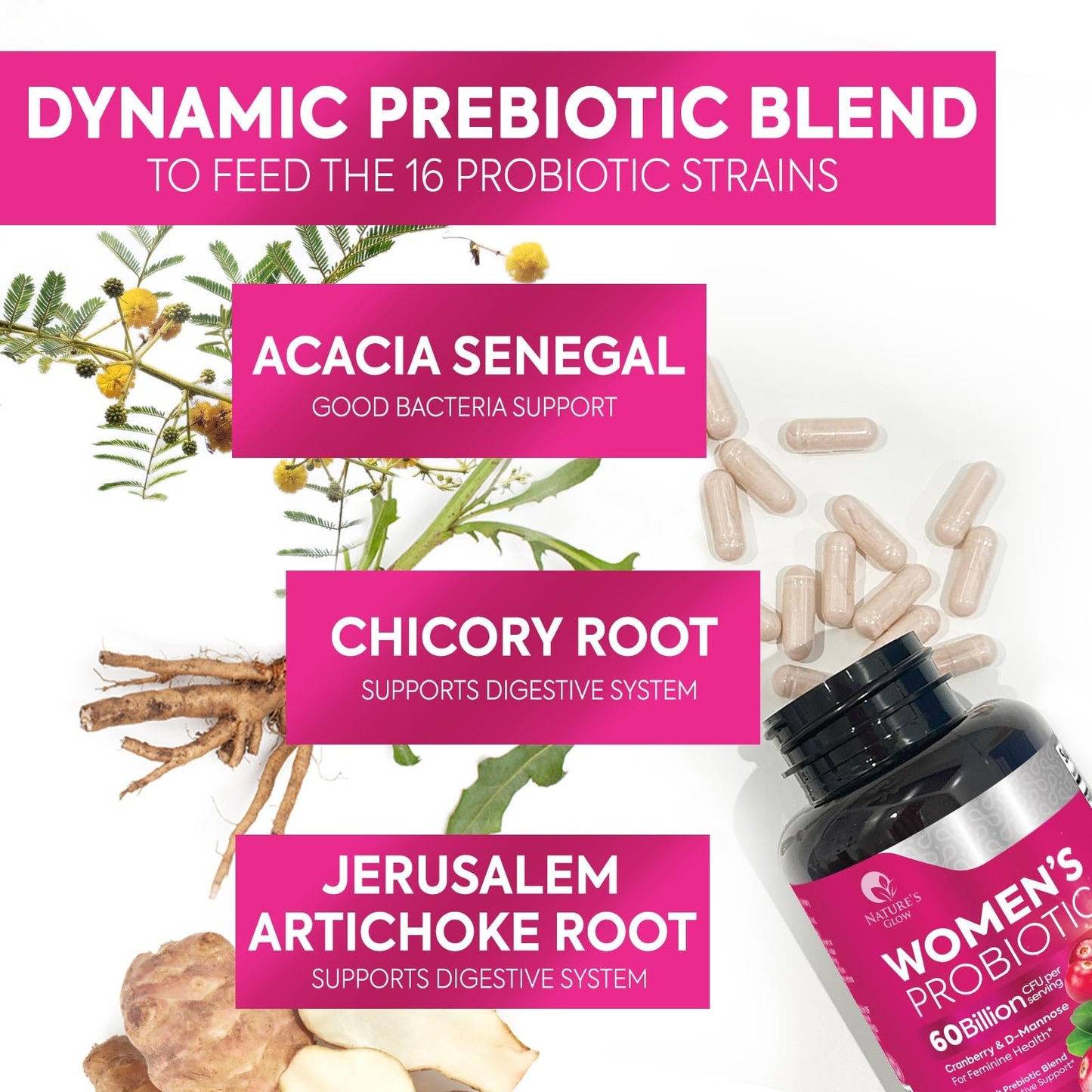 Probiotics For Women 50B CFU – 16 Strains | Digestive & Vaginal Health